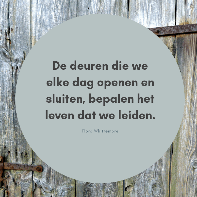 Wooden door with Circle Background Motivational Quote-2